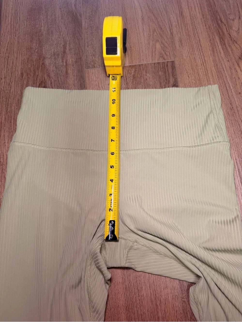 All In Motion Ribbed High Rise Leggings‎ Pistachio Green Yoga Athleisure Large